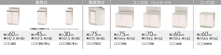 SK クリナップ ステンキャビキッチン 流し台 コンロ台 吊戸棚 値引き 激安 価格 セクショナルキッチン 商品詳細3
