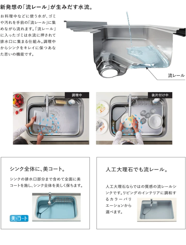 ステディア クリナップ キッチン 見積もり 激安 価格 値引き率 特徴03
