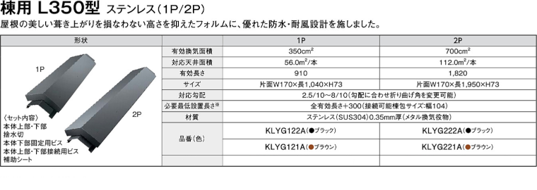 屋根材 屋根 激安 価格 格安 メーカー 安い 販売 ケイミュー 周辺部材・換気役物 イメージ05