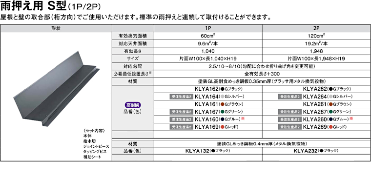 屋根材 屋根 激安 価格 格安 メーカー 安い 販売 ケイミュー 周辺部材・換気役物 イメージ08