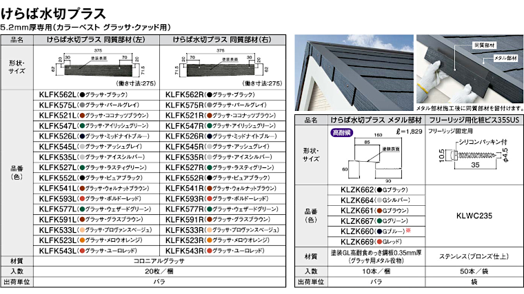 屋根材 屋根 激安 価格 格安 メーカー 安い 販売 ケイミュー 周辺部材・換気役物 イメージ28