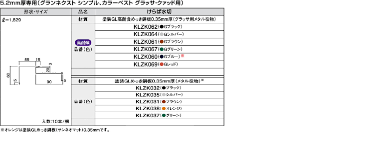 屋根材 屋根 激安 価格 格安 メーカー 安い 販売 ケイミュー 周辺部材・換気役物 イメージ31