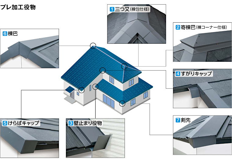 屋根材 屋根 激安 価格 格安 メーカー 安い 販売 ケイミュー 周辺部材・換気役物 イメージ36