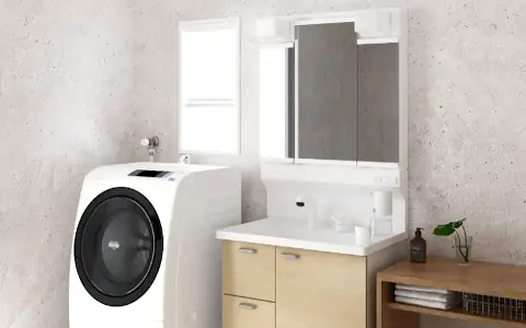 QV ハウステック Housetec 洗面化粧台 洗面台 安い メーカー 安く買う 見積もり 値引き率 ホームセンター 格安 激安 価格 イメージ