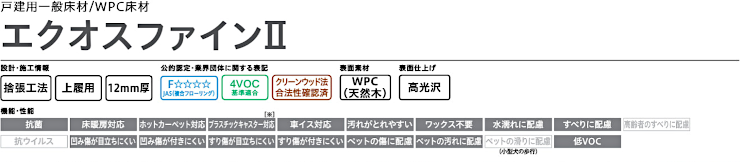 フローリング 床材 フローリング材 格安 激安 価格 安い 販売 通販 アウトレット メーカー 通信販売 大建工業 エクオスファインⅡ