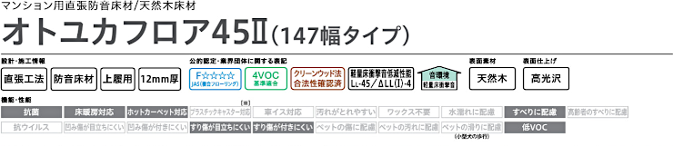 フローリング 床材 フローリング材 格安 激安 価格 安い 販売 通販 アウトレット メーカー 通信販売 大建工業 オトユカフロア45Ⅱ