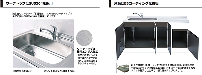 マイセット　[プラスワン タイプ]Ｓ２シリーズ　深型組合せ流し台