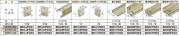 ニチハ センタールーフ 横暖ルーフS 仕様表4