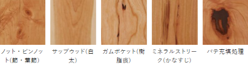 朝日ウッドテック ライブナチュラル プレミアム ラスティックL45 ブラックチェリー/Black Cherry の キャラクター