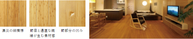 朝日ウッドテック 抗ウイルス・抗菌仕様　フローリング材（床材）ライブナチュラル　孟宗竹/Bamboo　キャラクター